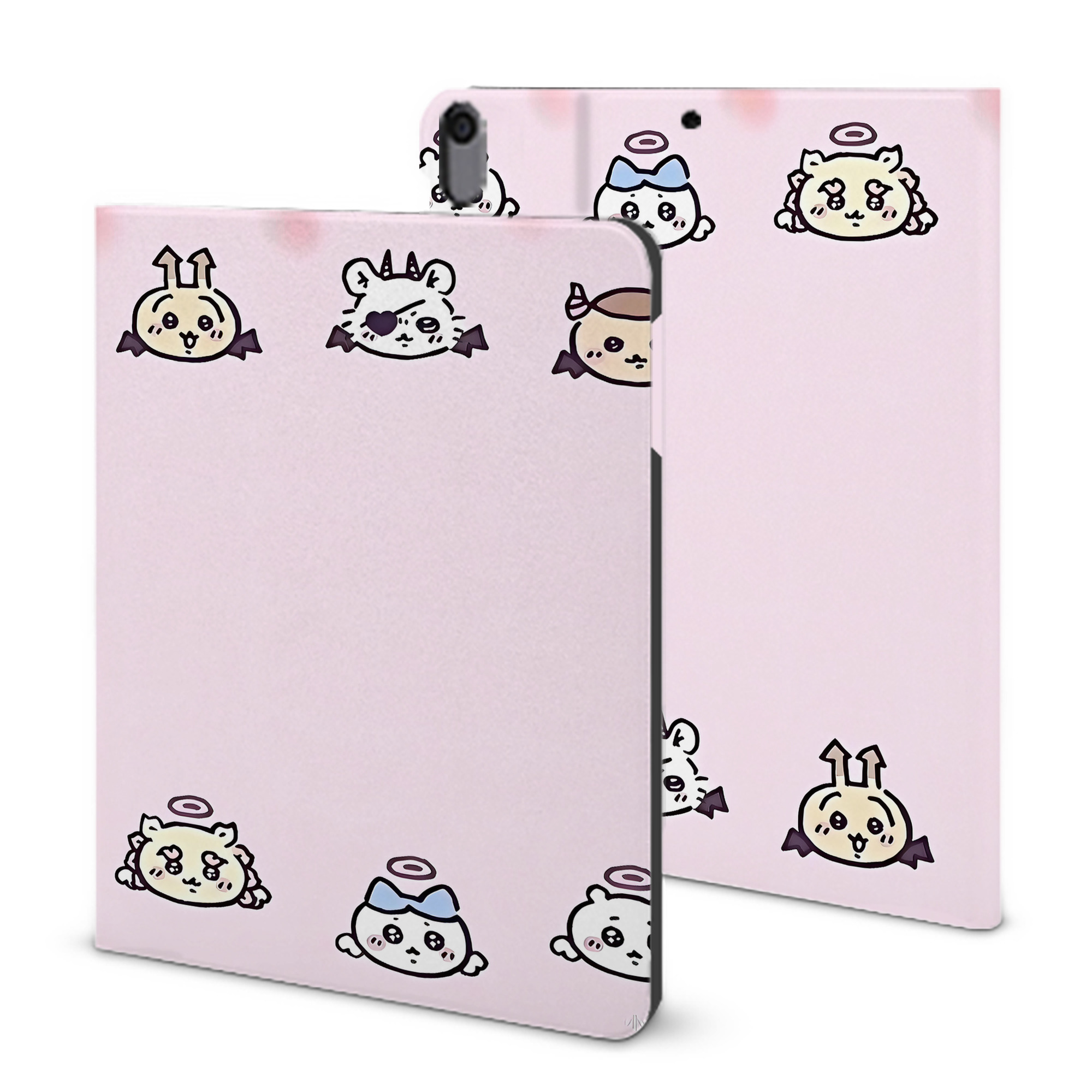 （画像用） ちいかわ Chii-kawa IPad ケース ブック型 PUレザー TPU 耐衝撃 軽量 薄型 ペン収納なし 全面保護 IPad 各モデル対応